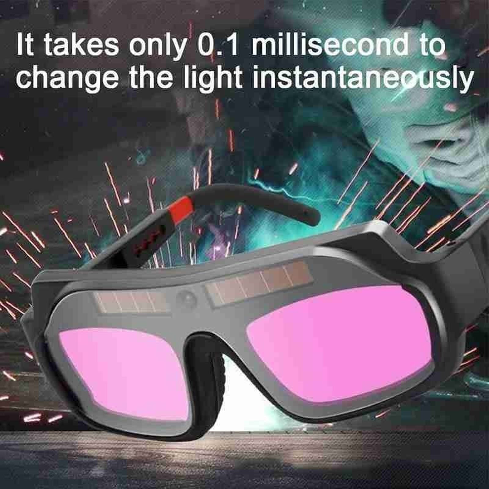 Auto Darkening Welding Goggle, Clear Viewing Safety Protective Welding Glasses 0.1
