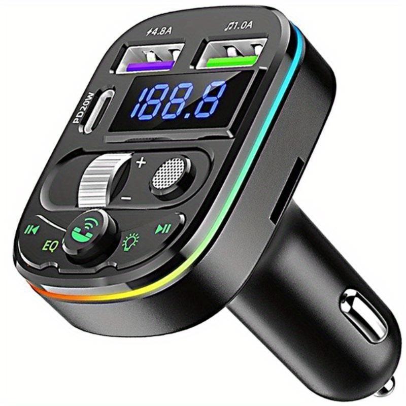 Car Kit,Car 20W Fast Charger,hands-free Call Adapter with Ambient Light