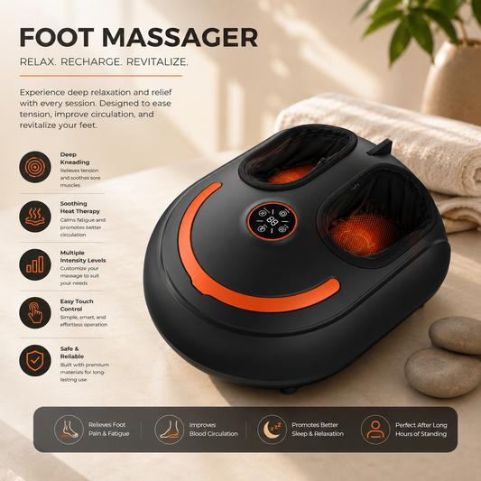 Electric Foot and Leg Massager with Heating