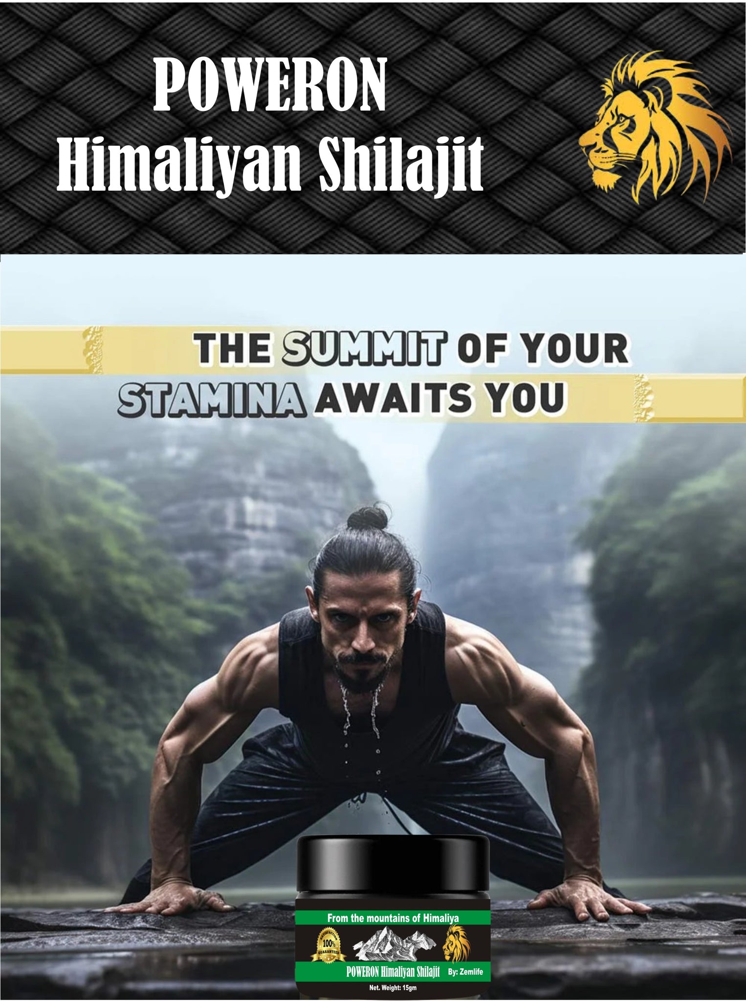 PowerOn Himalayan Shilajit – 100% Pure & Natural Energy Booster
