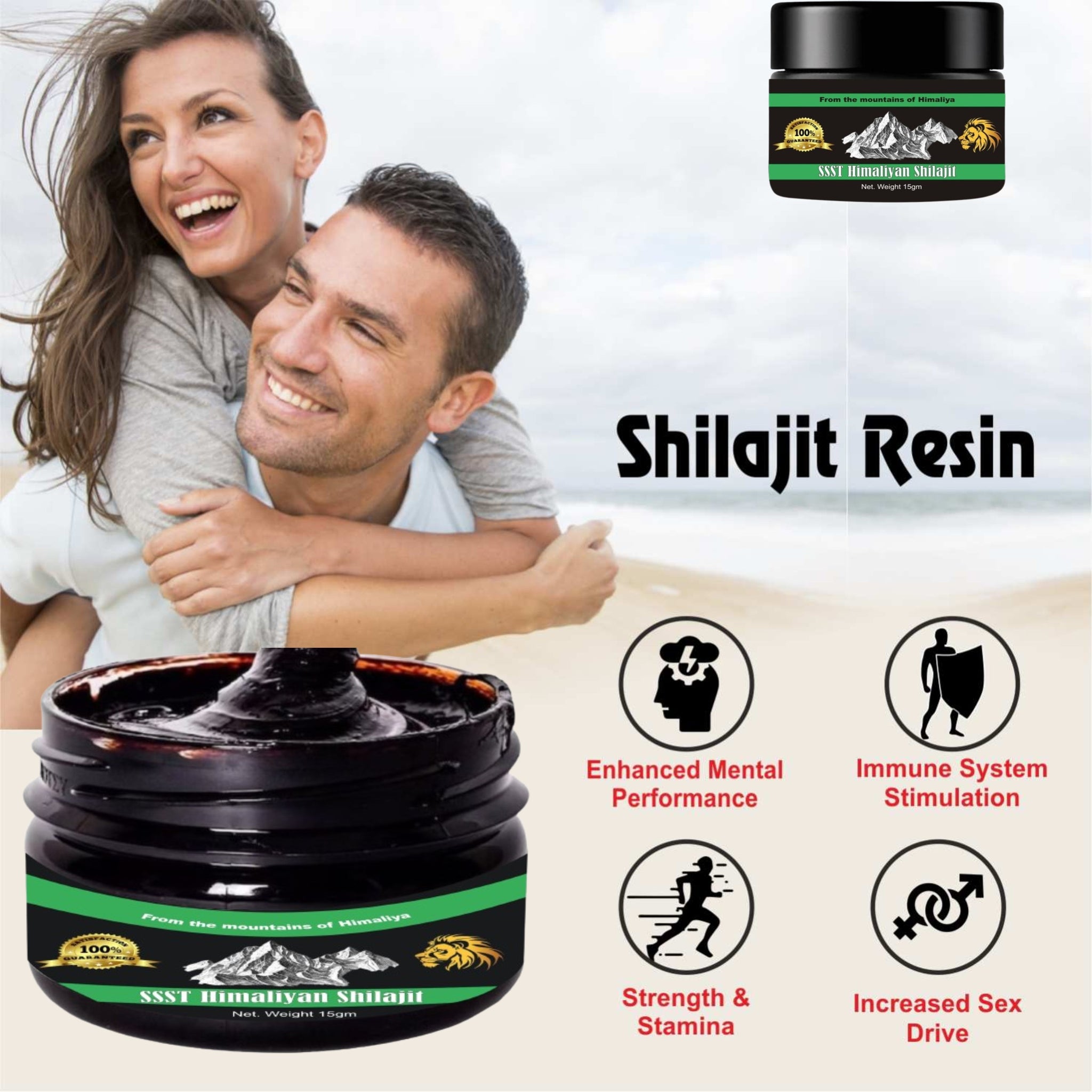 PowerOn Himalayan Shilajit – 100% Pure & Natural Energy Booster