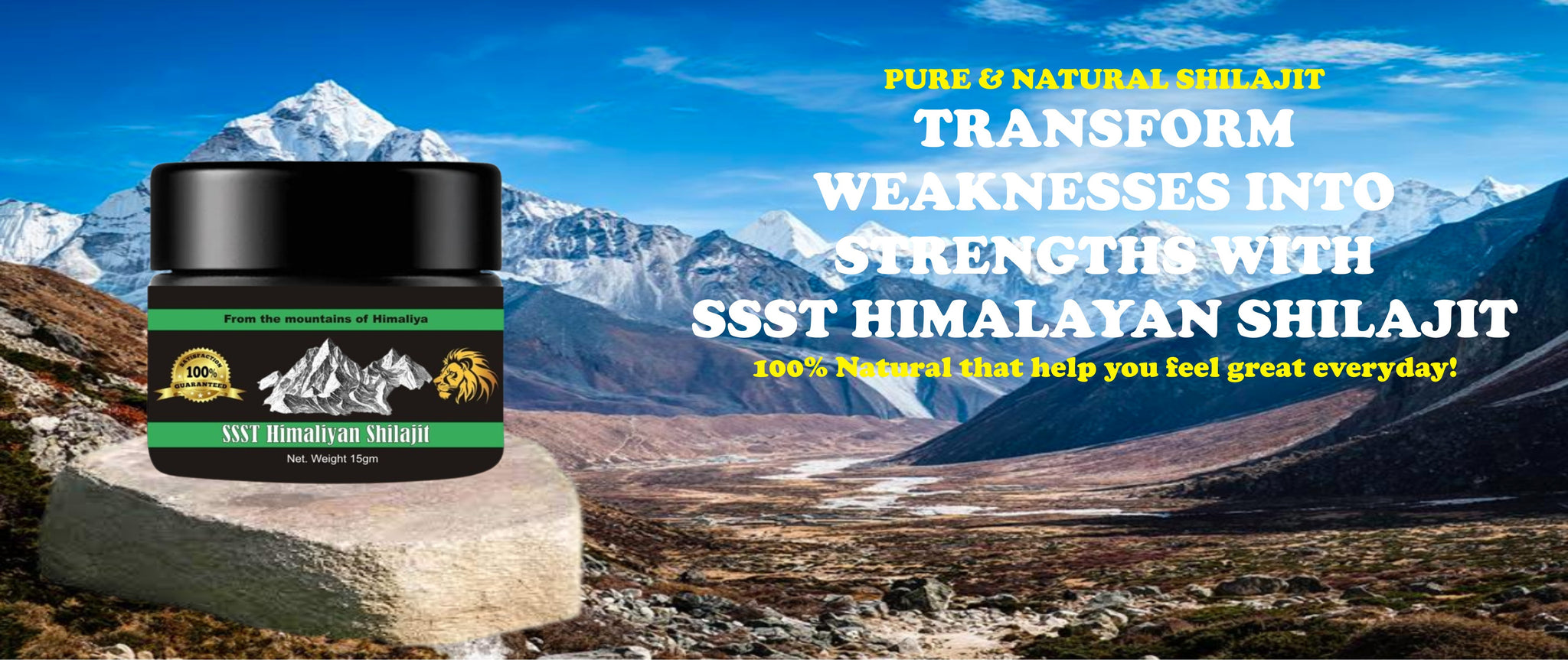 PowerOn Himalayan Shilajit – 100% Pure & Natural Energy Booster