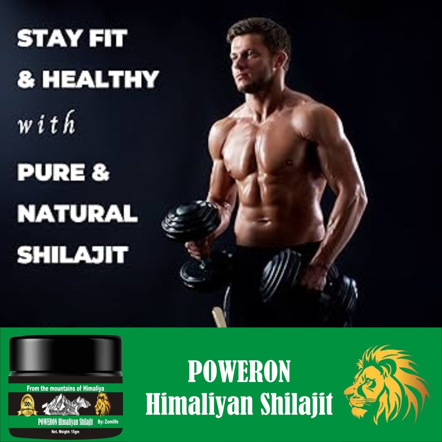 PowerOn Himalayan Shilajit – 100% Pure & Natural Energy Booster
