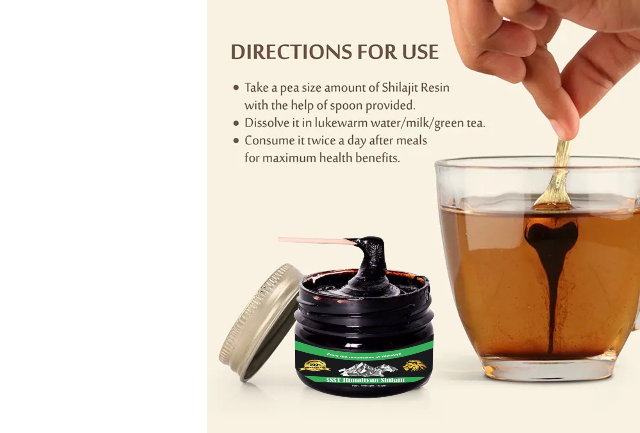 PowerOn Himalayan Shilajit – 100% Pure & Natural Energy Booster