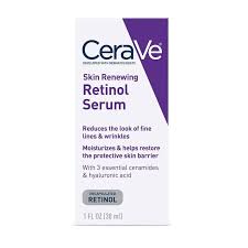 CeraVe 4-in-1 Skincare Essentials Set | Retinol Serum, Night Cream, Sunscreen & Cleanser