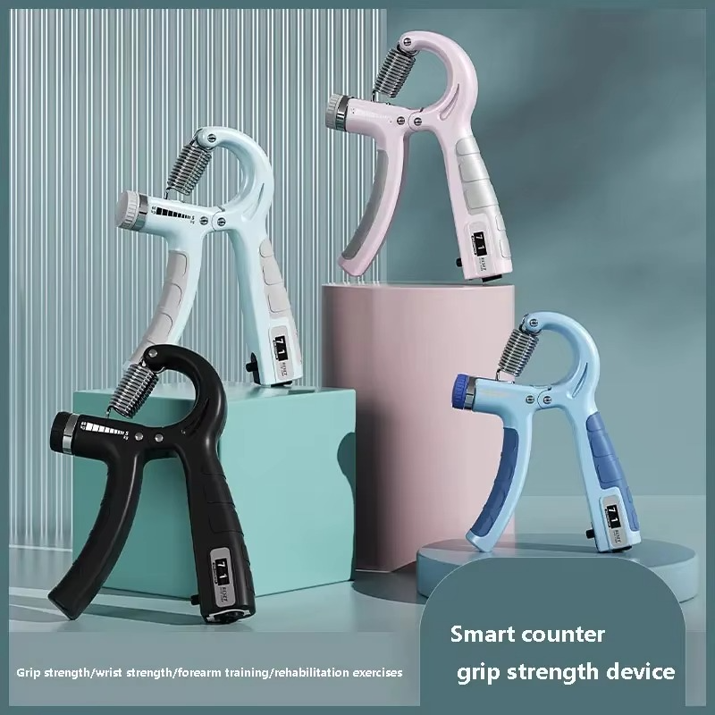 Adjustable Hand Grip Strengthener (5–60kg) with Counter – Forearm, Finger & Wrist Exerciser