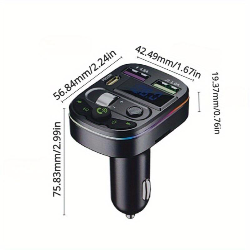 Car Kit,Car 20W Fast Charger,hands-free Call Adapter with Ambient Light