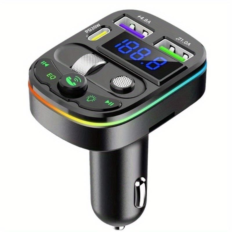 Car Kit,Car 20W Fast Charger,hands-free Call Adapter with Ambient Light