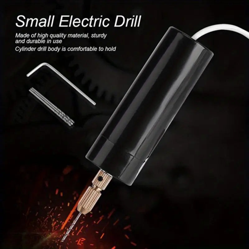 Mini Electric Drills Portable Handheld Micro USB Drill 5V for Jewelry Making DIY Wood Craft for Metal Wood Jewelry Tools Home Electric Drill Hand Drill Multi-purpose Pow