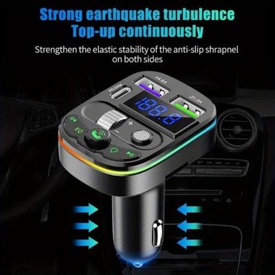 Car Kit,Car 20W Fast Charger,hands-free Call Adapter with Ambient Light