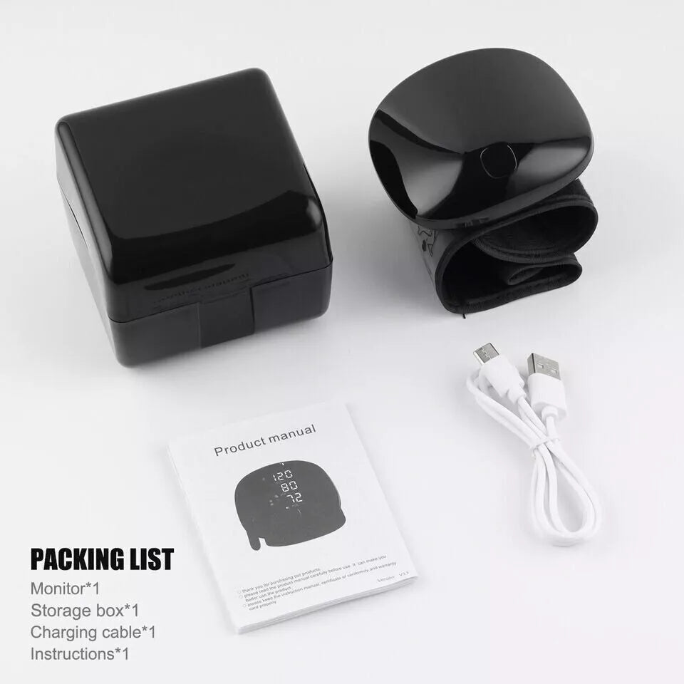 Up to 50% OFF  Blood Pressure Monitor LED Display Fast Measurement Digital Tensiometer BP Tonometer Heart Rate USB Rechargeable