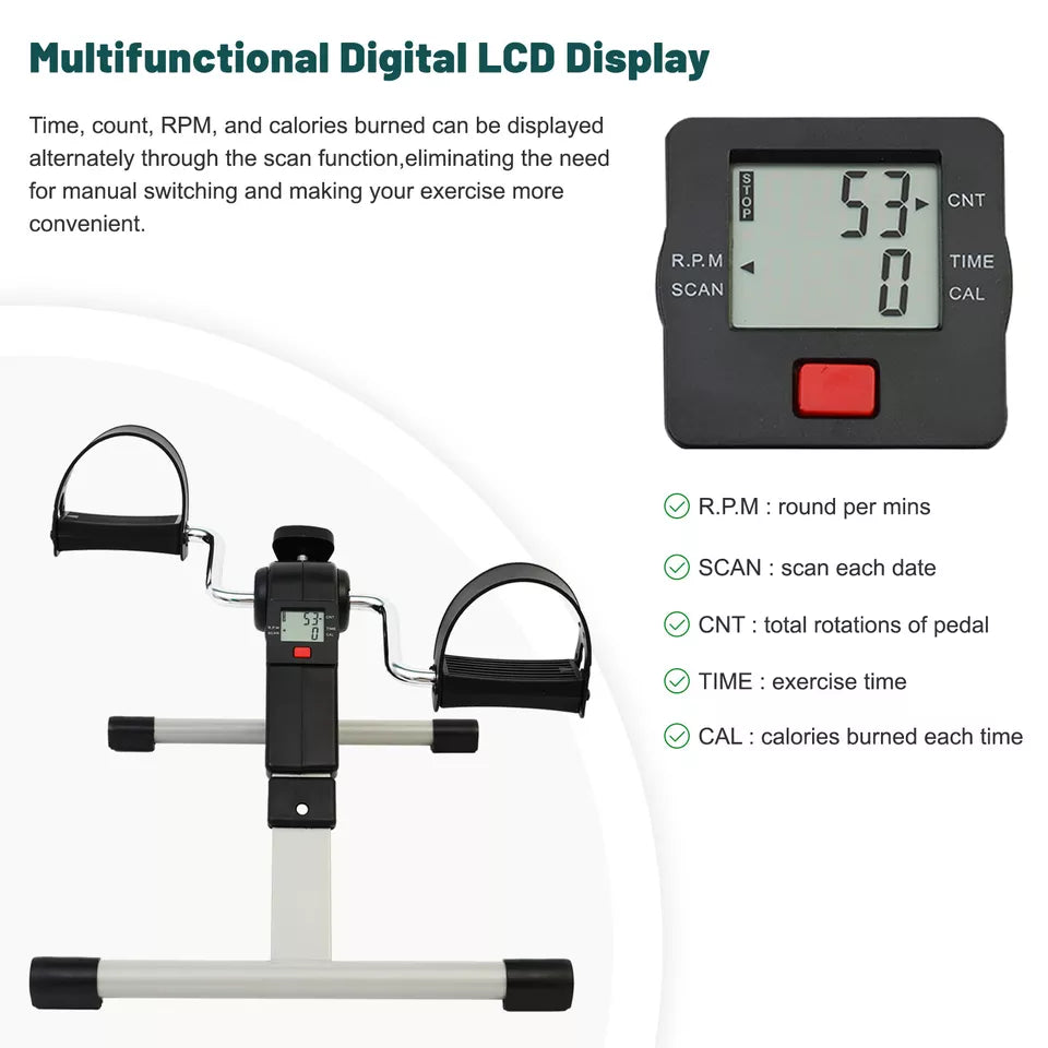 Under Desk Bike Pedal Mini Exercise Cycle