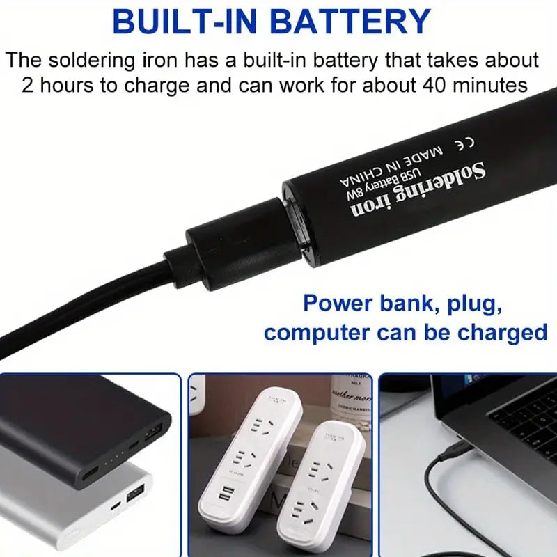 Portable Mini USB Soldering Iron Kit